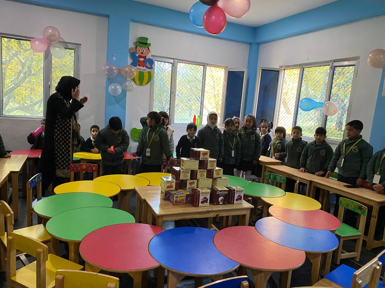 Students in E-Classroom